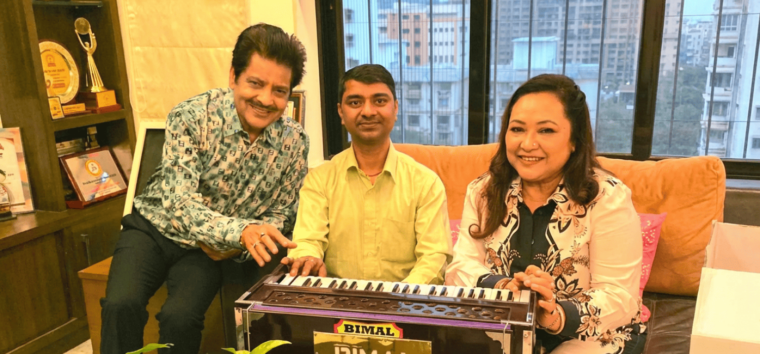bimal shah with legen singer udit narayan jha in india